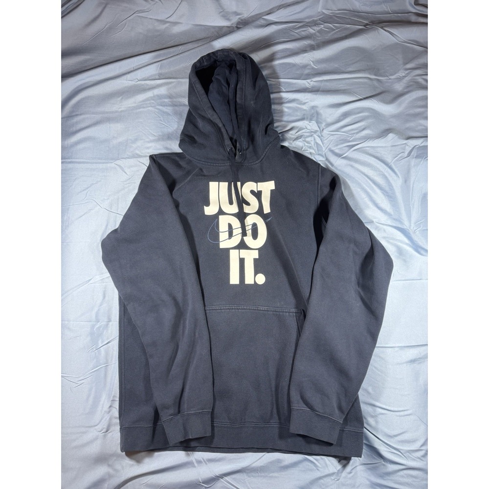 Nike Men's Just Do It Black Hoodie Size Large